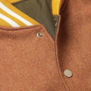 Vestes universitaires à manches longues vintage pour hommes Logo personnalisé laine chenille broderie collège veste de baseball pour hommes - Product Image 4