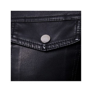 Chaqueta de cuero de diseño único para hombre, chaqueta de cuero de alta Fabricación, ajustada, elegante, para invierno - Product Image 5