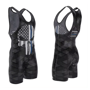 Gran oferta, camiseta de lucha sublimada personalizada para hombre, entrenamiento de gimnasio, traje de levantamiento de pesas para artes marciales, camiseta hecha a pedido - Product Image 1