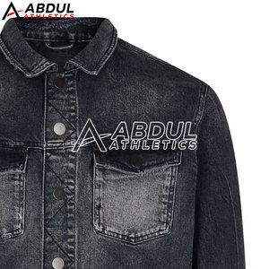 Vente en gros Veste en jean pour hommes Vêtements de ville élégants et décontractés avec impression de logo personnalisé disponible OEM Veste d'hiver - Product Image 6