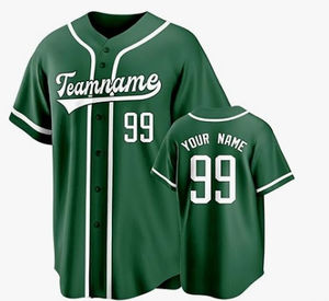 Camiseta de béisbol con botones completos hecha a medida OEM, diseño cosido transpirable con estilo de conjunto de impresión digital por sublimación - Product Image 5