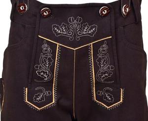 2022 unisexe décontracté hommes bavarois Shorts personnalisé haute qualité frais peau de vache en cuir véritable Lederhosen mi dernier tissu - Product Image 4