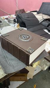 Los diarios Jumbo de cuero grandes hechos a medida también están disponibles en cajas de madera hechas a medida ideales para reventa en librerías - Product Image 3