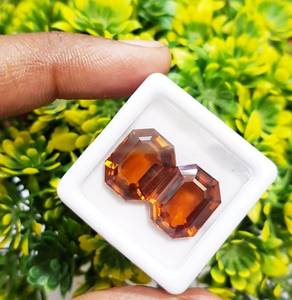 Piedra preciosa natural de Hessonita, piedras preciosas sueltas genuinas, forma octogonal, Hessonita para joyería, uso a precios al por mayor, OEM - Product Image 4