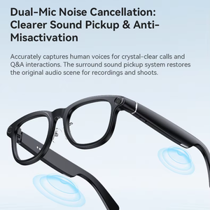 Lunettes Intelligentes Ultra AI avec Caméra 1080P IMX219, Audio Bluetooth, Réduction de Bruit ENC, Contrôle Tactile, Enregistrement Vidéo, IA Intégrée - Product Image 2