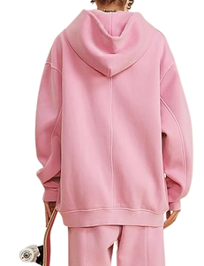 Haute qualité rue endommagé à capuche pierre acide lavage en détresse Vintage hommes pull à capuche coton mélangé - Product Image 2