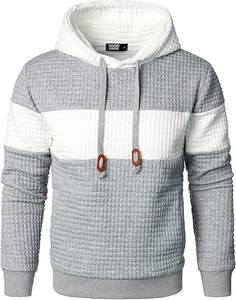 สเวตเชิ้ตขนแกะมีฮู้ดสวมหัวสำหรับผู้ชายใส่สบายพิมพ์โลโก้ได้ตามต้องการ - Product Image 3