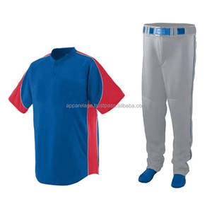 Camiseta de béisbol transpirable negra y azul con logotipo personalizado, ropa deportiva impresa personalizada, conjunto de uniformes personalizados - Product Image 1