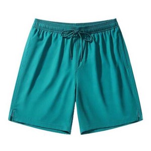 Pantalones cortos de correr para hombre de diseño OEM, ropa informal cómoda con cintura elástica, patrón sólido transpirable de la mejor calidad, para correr, teñido liso - Product Image 1