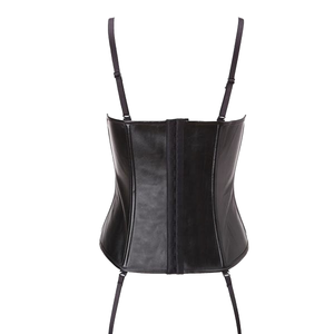 Venta al por mayor de calidad superior de las mujeres florales Body Shapewear corsé con cordones de cuero de satén con fino material de nylon transpirable - Product Image 4