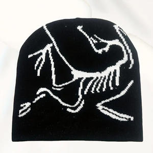 Custom Letter Jacquard Beanie Winter Knit <b>Hat</b> Warm Personalized Logo Embroidery Fashion Beanie for Men and Women - Product Image 1