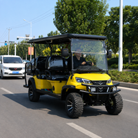Voiturette de golf électrique de luxe UCB-DH-14 pour 6 passagers, idéale pour les hôtels et les zones touristiques