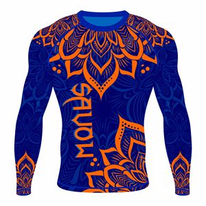 Camiseta de Compresión para Hombre, Ajuste Muscular, Mezcla de Poliéster y Elastano con Paneles Transpirables que Absorben la Humedad, Ideal para Gimnasio y MMA - Product Image 3