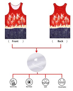 Custom Quick Dry Tank Top Dye Sublimation All Over Printing <b>Men</b> Tank Tops for Summer Fitness Gym Tank Top for <b>Men</b> Fitness - Product Image 6