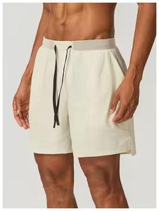 Pantalones cortos deportivos transpirables cómodos para hombre, de secado rápido, patrón sólido para correr al aire libre informal, paseos por la ciudad - Product Image 6