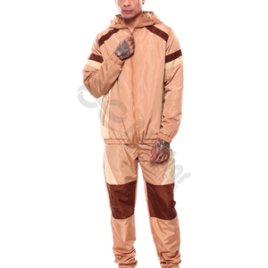 Nouvel ensemble de jogging élégant et personnalisé pour homme, 100 % coton, deux pièces, veste coupe-vent et short, idéal pour l'hiver - Product Image 4