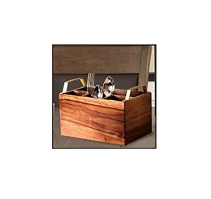 Utensilio de cocina 100% Natural, soporte para cuchara de madera de Acacia, para restaurantes y el hogar, 1 soporte para cuchara, nuevo estilo - Product Image 1