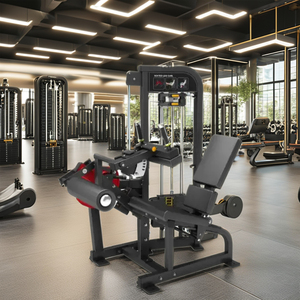 Machine à flexions de jambes commerciale à charge par poulie en acier 70 kg – Durable, écologique, certifiée CE ISO9001, pour entraînement assis et couché - Product Image 4