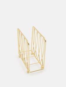 Tissue Box Napkin Holder Wholesale Custom Modern Luxury Metal <b>Wire</b> Table Top Christmas Gold Mountain Napkin Holder - Product Image 5