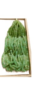Cuentas de gema sueltas de crisoprasa natural, forma de cuentas, alta calidad, tono verde, lote de mayorista indio, gemas Mehrajudin, cuentas de terceros - Product Image 4