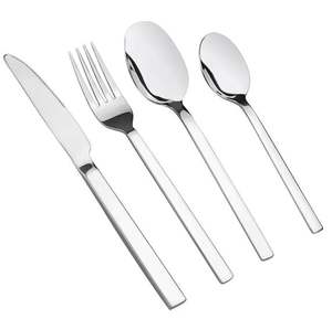 Juego de cubiertos de acero inoxidable de alta calidad más vendidos, cubiertos minimalistas, eventos de boda, incluye cuchillo, tenedores, cucharas, venta al por mayor - Product Image 1