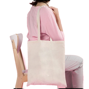 Sac à main en toile décontracté pour femmes avec fermeture à glissière Sacs à main à deux poignées lambrissés avec logo personnalisé pour dames - Product Image 6
