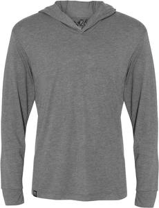 Sweats à capuche légers en trois mélanges gris chiné Sweats à capuche à manches longues T-shirt à capuche en trois mélanges Sweat à capuche - Product Image 2