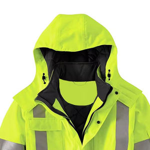 Fournisseur professionnel de vêtements sans minimum de commande, marque propre, livraison rapide, vêtements de travail, veste de sécurité haute visibilité, imperméable, polyester - Product Image 6