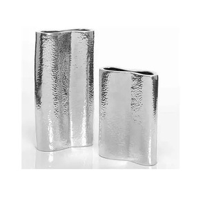 Living Room Decoration Golden plating Finishing Flower Pot Handmade Designer Metal Flower <b>Vase</b> Aluminum Decorative Flower <b>Vase</b> - Product Image 4