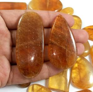 Cabujón de Calcita Amarilla Natural de Alta Calidad, Piedra Preciosa Rara con Pulido, Piedras Preciosas Sueltas Disponibles al por Mayor - Product Image 3