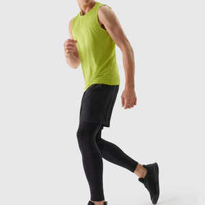 New Arrival Professional Breathable Eco-Friendly Knitted Sporty Gym <b>Singlet</b> Tank Top <b>Men</b> Sleeveless Print Slim Fit Accept - Product Image 4