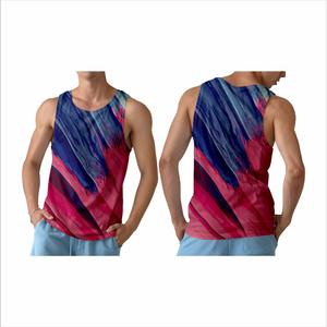 Camiseta de gimnasio de secado rápido para hombre, camisetas sin mangas personalizables al por mayor en estilo vintage, ropa de entrenamiento de punto transpirable - Product Image 4