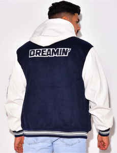 Chaquetas Varsity de Lana con Mangas de Cuero, Producto Clásico de Primera Calidad, Precio al por Mayor Personalizado 2023 para Hombre - Product Image 4