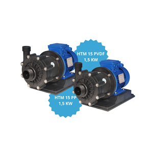 Pompe centrifughe mag drive modello h215 PP PVDF con motore 1,5 kw IEC 90 S 2P in plastica per la movimentazione degli acidi pompa dell'acqua - Product Image 1