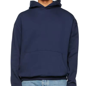 Sudadera con capucha suelta de lana de algodón personalizada OEM, jerséis de moda, Sudadera con capucha Unisex, ropa de calle personalizada, Sudadera con capucha de hombro caído en blanco - Product Image 5