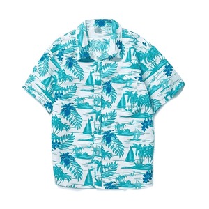 Camisa Hawaiana de algodón con estampado de logotipo personalizado, camisas de manga corta transpirables para hombres, camisas informales para disfraces, camisas para hombres - Product Image 1