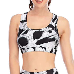 Logotipo personalizado superventas mujeres al aire libre impresión personalizada ropa de gimnasio Sujetador deportivo para mujeres precio razonable Sujetador deportivo - Product Image 1