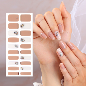ShineB superventas tiras de uñas de gel 3D #45841 pegatinas de uñas fáciles de alta calidad con diseño de lágrimas de sirena salón hecho moda de Corea - Product Image 1