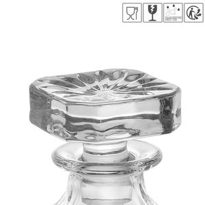 Elegante Set di Whisky in cristallo da 5 pezzi da 900ml Decanter e 4 bicchieri da 250ml per bevande perfette - Product Image 2