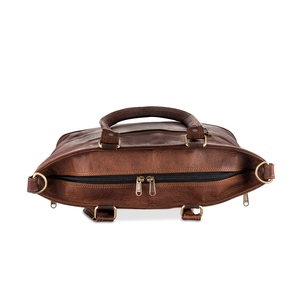 Sac fourre-tout élégant en cuir véritable ciré pour femmes, sac à main simple et moderne, design durable pour le transport quotidien - Product Image 3