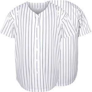 Maillot de baseball pour homme adulte de haute qualité, léger, à porter en été, couleur unie, respirant, séchage rapide, col en V, imprimé - Product Image 3