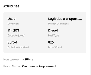 Best!! Advanced Long Route <b>Cargo</b> Carrier Truck Cabin Engineered for <b>Trailer</b> and Container Hauling Services - Product Image 6