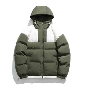 Veste matelassée tendance élégante pour hommes, coupe-vent, fermeture éclair, veste pour hommes en gros, col montant, veste d'hiver, fabricant - Product Image 4