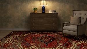 High Quality Hand Knotted Wool Persian Area <b>Rug</b> Set Unique <b>Abstract</b> Pattern Design One of a Kind - Product Image 4