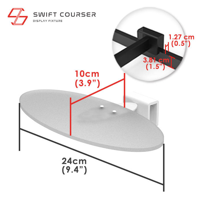 Holder (White) + Acrylic Shelf (Acrylic)