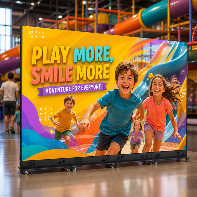 High Bright Indoor P1.538 P1.86 P2 P2.5 Video LED Poster Standee Panel LED Poster Display Screen for Marketing Advertising