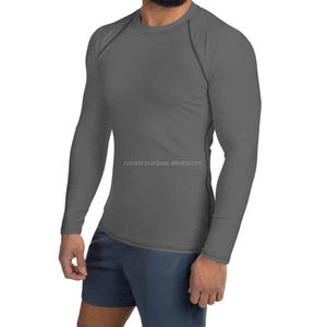 Camiseta de Compresión de Manga Larga para Hombre, de Secado Rápido, Transpirable, Elástica, con Diseño Estampado para Entrenamiento en Gimnasio - Product Image 1