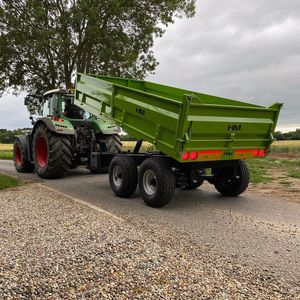 Remolque basculante de 8 toneladas de 4 ruedas de calidad asequible de nuevo diseño para granja usado adjunto con tractor/volquete hidráulico remolque de 8 toneladas - Product Image 5