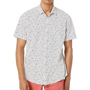 Polyester Cotton Shirt Sublimation Blanks With Logo Custom Printed Design Graphic Allover Print Slim Fit - Product Image 1