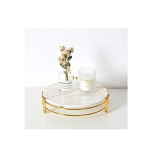 Marble <b>Serving</b> <b>Tray</b> With sided <b>gold</b> Handles New Arrival Decorative <b>Serving</b> Dish Hotel And Restaurant Dinnerware Marble <b>Tray</b> - Product Image 4